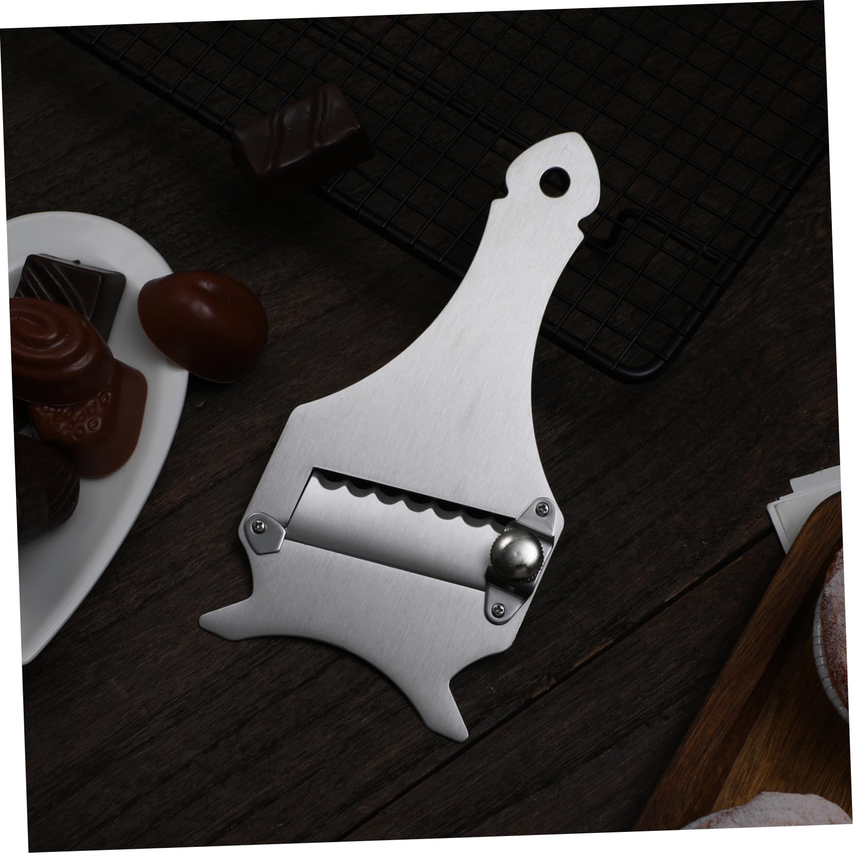 IMIKEYA Pelador Portátil de Acero Inoxidable para Frutas y Verduras, Plata