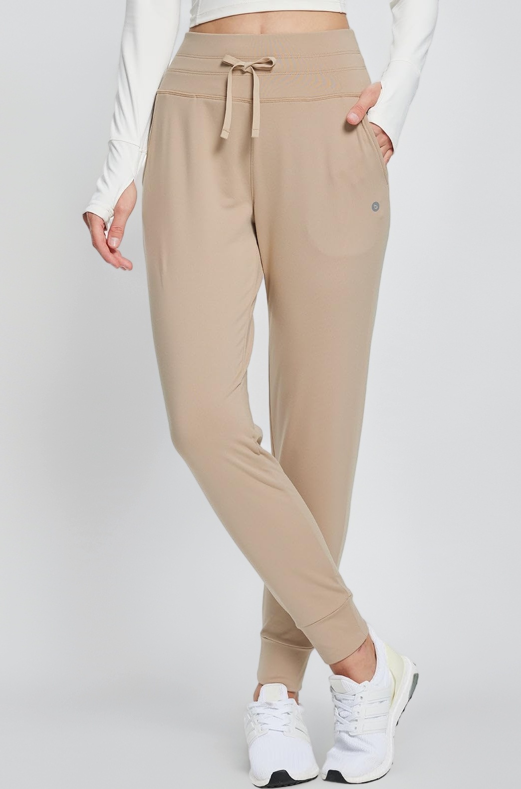 Women's Fleece Lined Pants Water Resistant Sweatpants High Waisted Thermal Joggers Winter Running Hiking Pockets