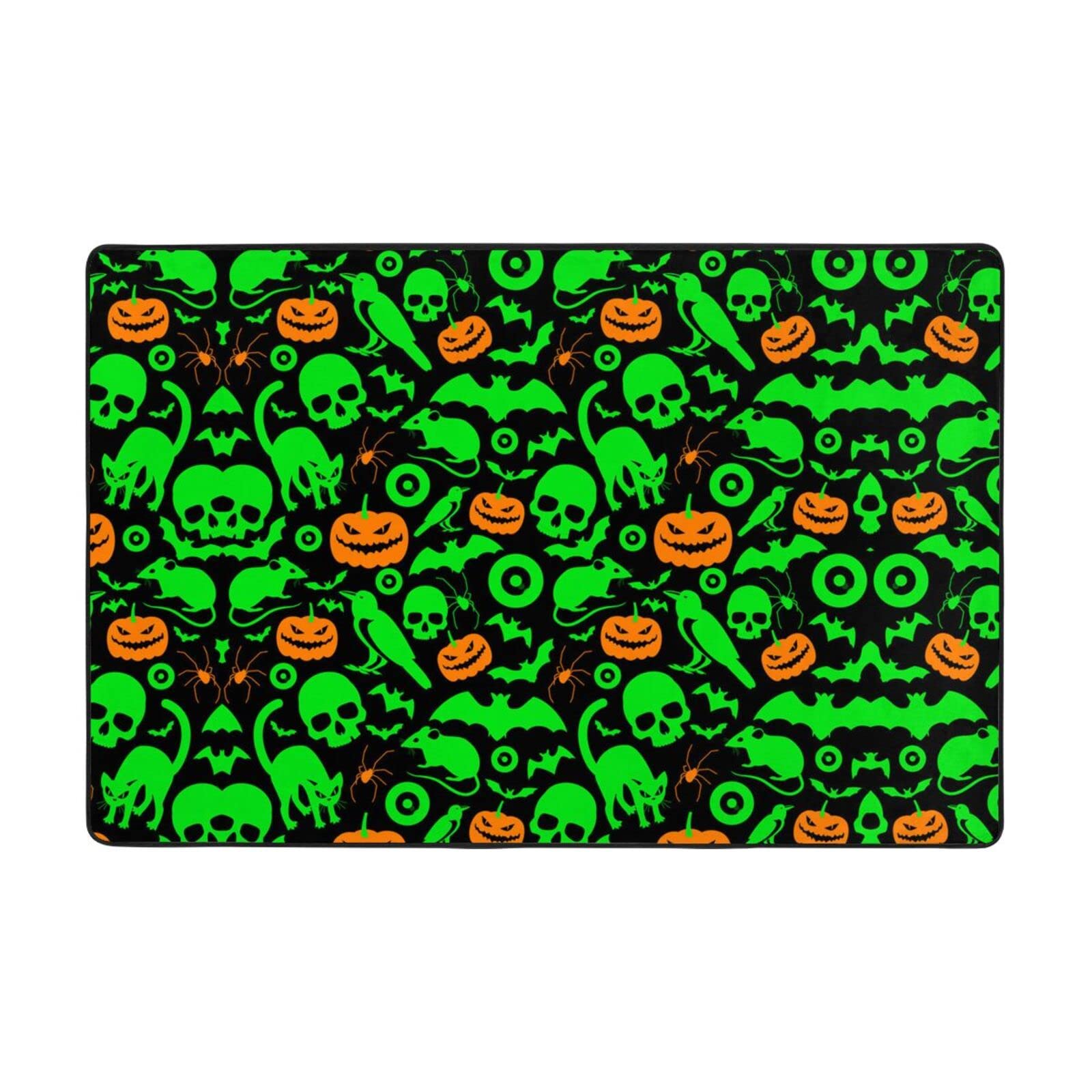 Tapis de salon citrouille d'Halloween pour des souvenirs joyeux