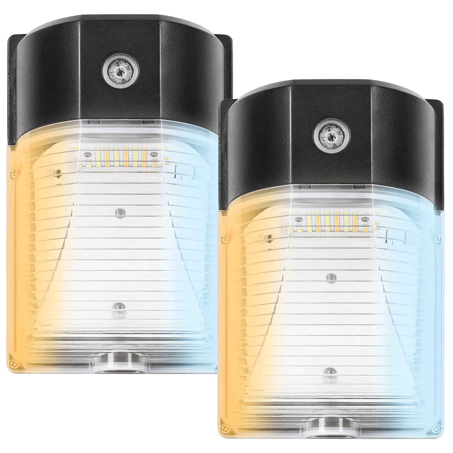 CINOTON 26W LED Wall Pack Light with Dusk to Dawn Sensor 3CCT 3000K 4000K 5000K 26W 18W 13W