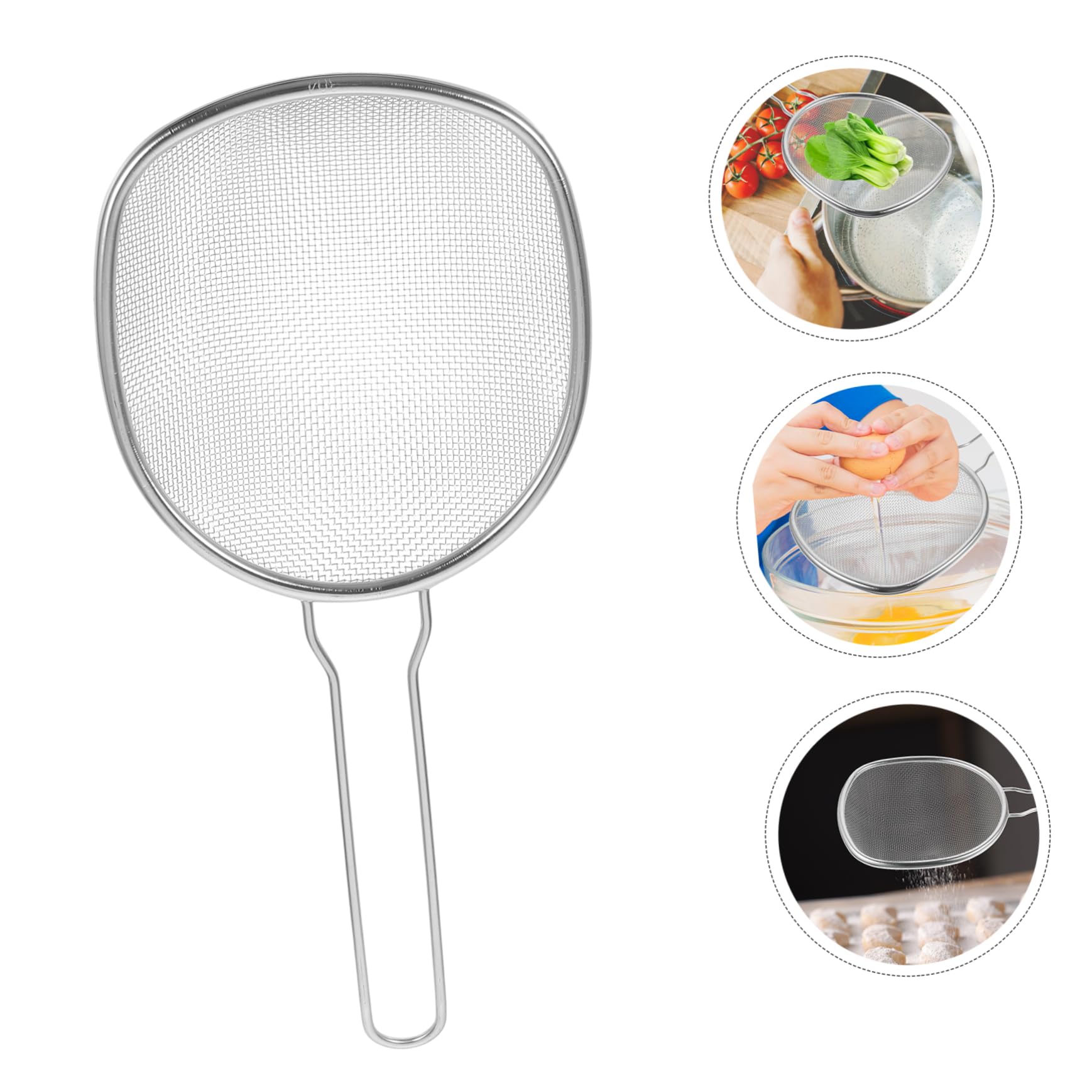 Colador de Malla Fina de Acero Inoxidable: una Herramienta de Cocina versátil para Colar, tamizar y filtrar