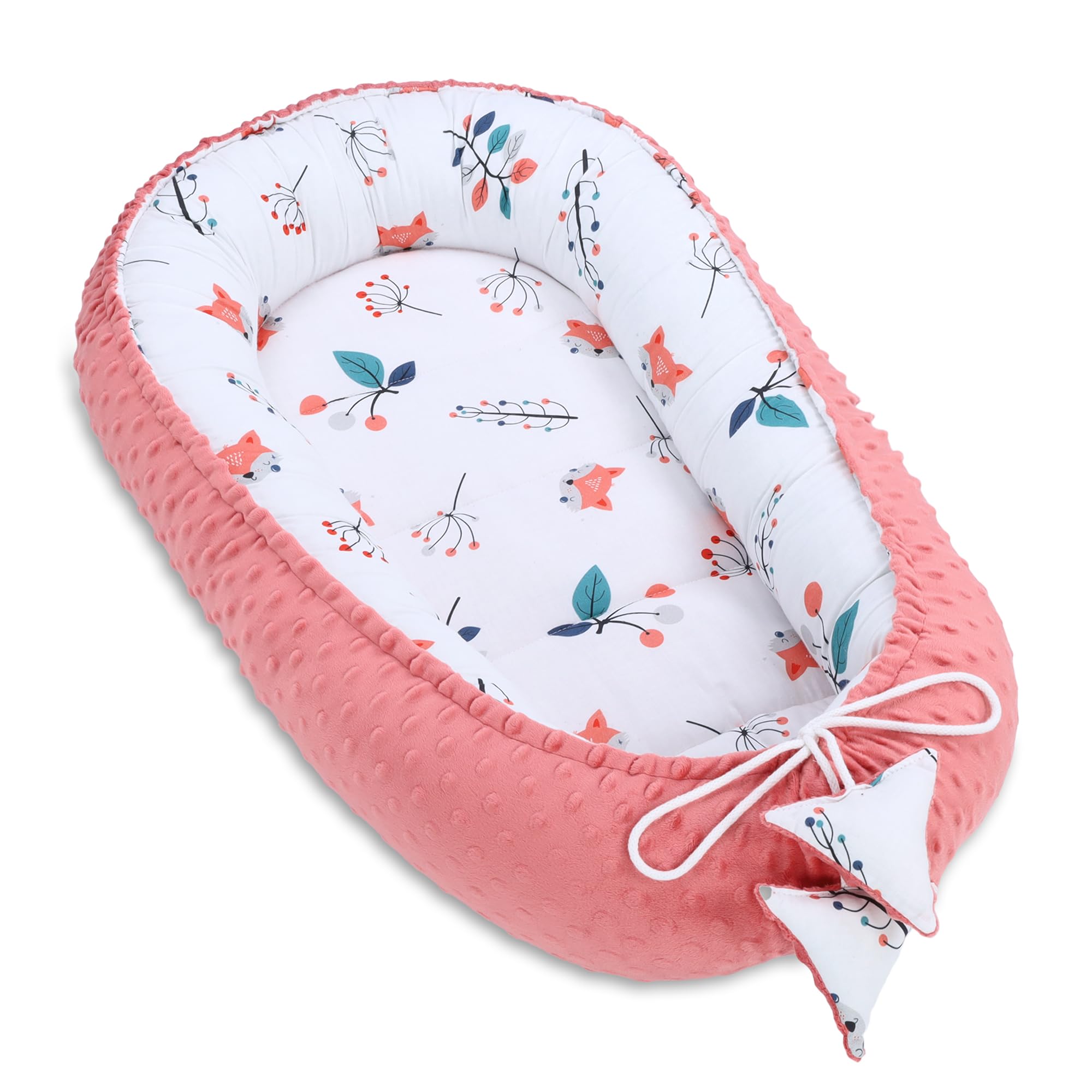 Riduttore lettino 90x50 cm - Nido Neonato Riduttore Culla Cotone Volpe volpe rossa