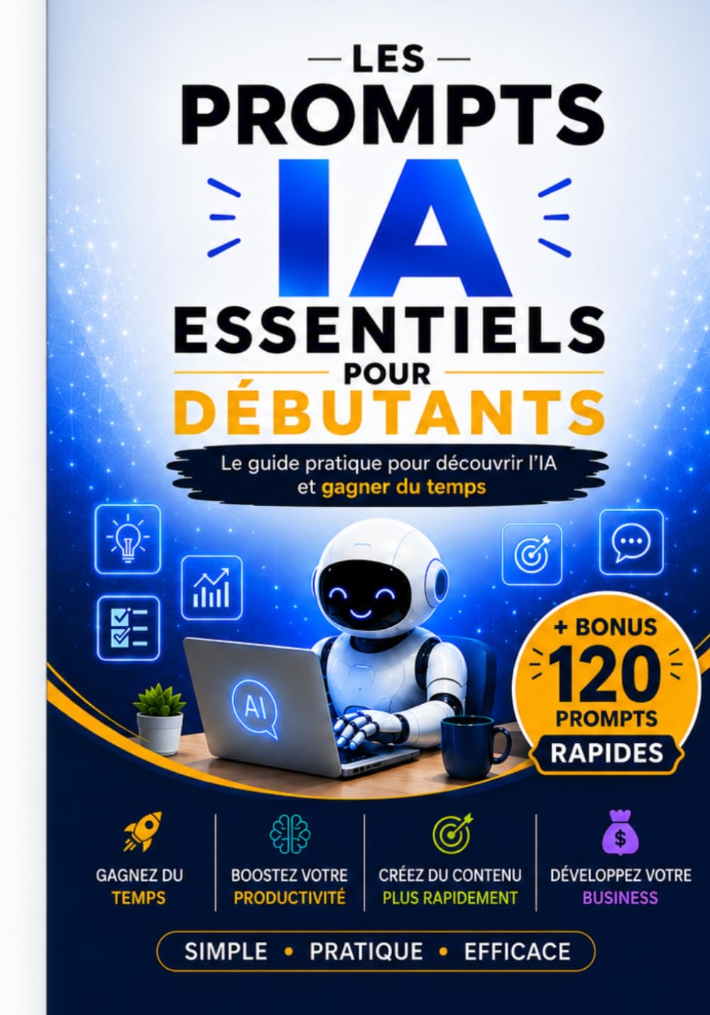 Les prompts IA essentiels pour débutants: Le guide pratique pour découvrir l'IA et gagner du temps