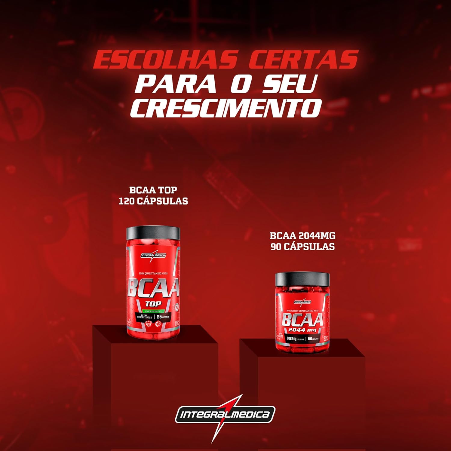 Aminoácidos Essenciais BCAA Top 120 Cáps – Para Recuperação e Desempenho – Integralmedica em promoção! Veja a oferta e mais achadinhos de Vitaminas & Suplementos 6 Hoje é o melhor dia para comprar Aminoácidos Essenciais BCAA Top 120 Cáps – Para Recuperação e Desempenho – Integralmedica com aquele preço maroto! Promoção! Aproveite a oferta! 6