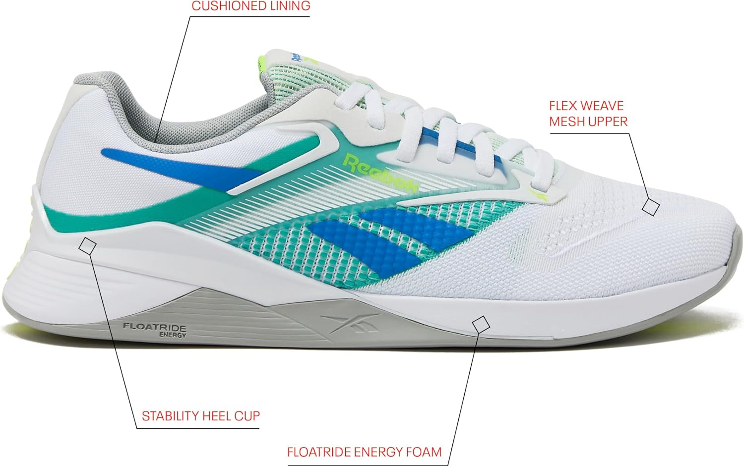 Reebok Nano X4 Mens Shoes, Cross Training Gym Sneakers for Men - Image 2