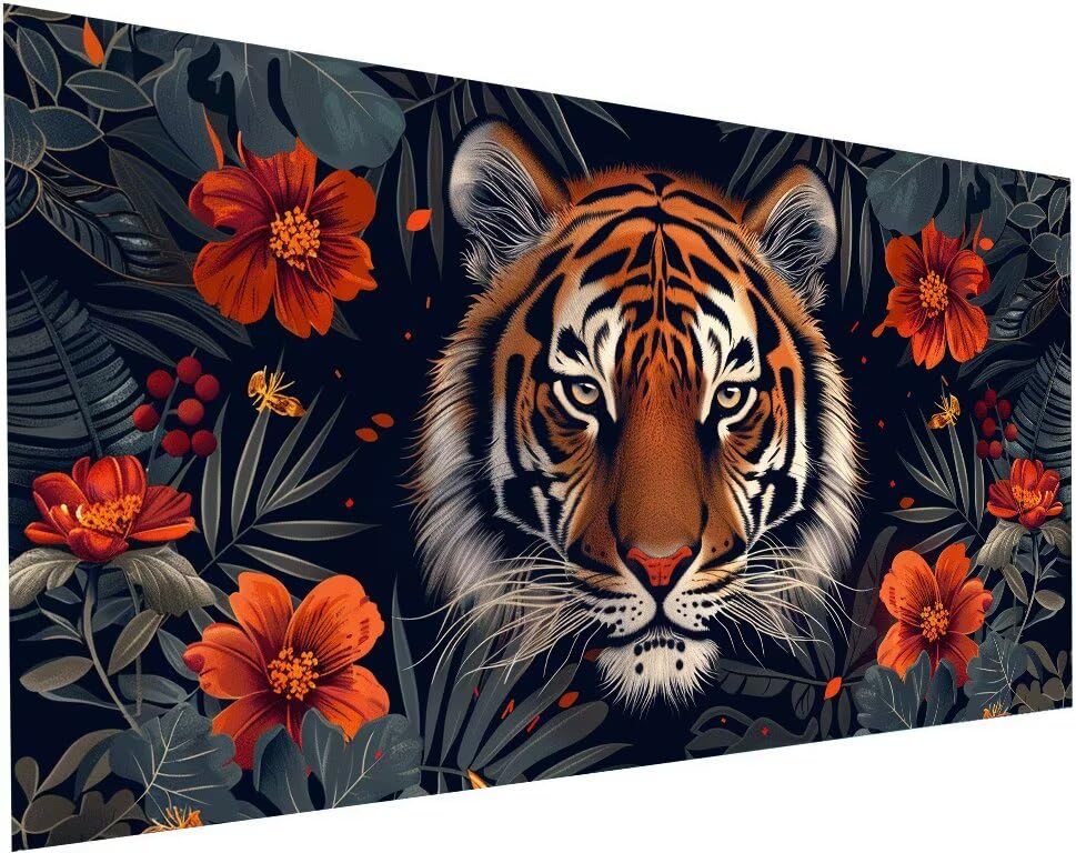 Kit Loisirs Créatifs Adultes : Offrez cette Peinture Diamant Tigre pour un Anniversaire