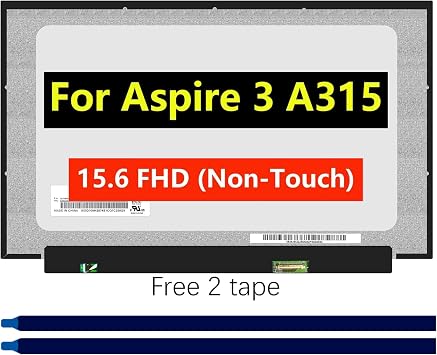 Screen Replacement for Acer Aspire 3 A315-24P A315-24P-R7VH 15.6" FHD 1920 x 1080 1080P IPS LCD LED Laptop Display Panel with Tape
