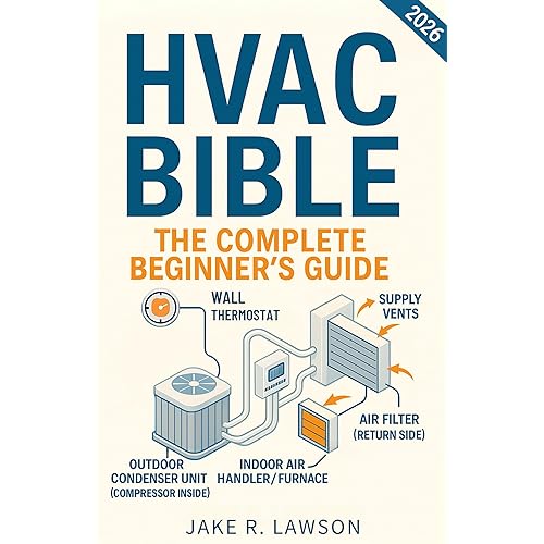 HVAC BIBLE: The Complete Beginner's Guide: Master Residential and Commercial Systems with Visual Guides, Step-by-Step Lessons, Troubleshooting, Maintenance, ... Energy Efficiency, and Certification Skills