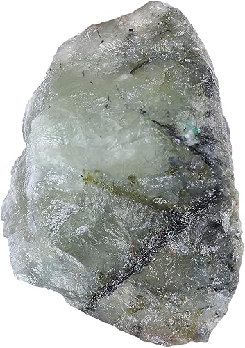 GEMHUB Natural Rough Green Prehnite Mineral Specimens, Prehnite for Healing 196 ct