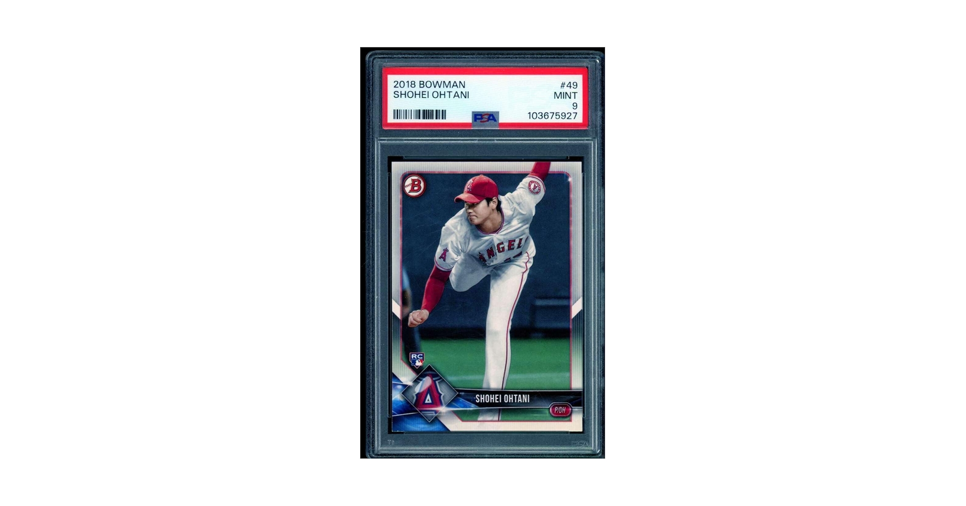 Amazon.com: Shohei Ohtani Rookie Card 2018 Bowman #49 PSA 9