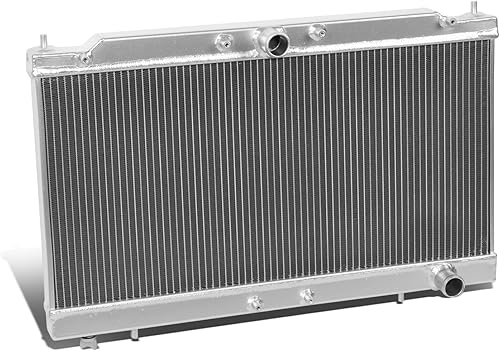 DNA Motoring RA-ME95T-2 Radiador de aluminio completo de 2 filas, 1 paquete, metálico