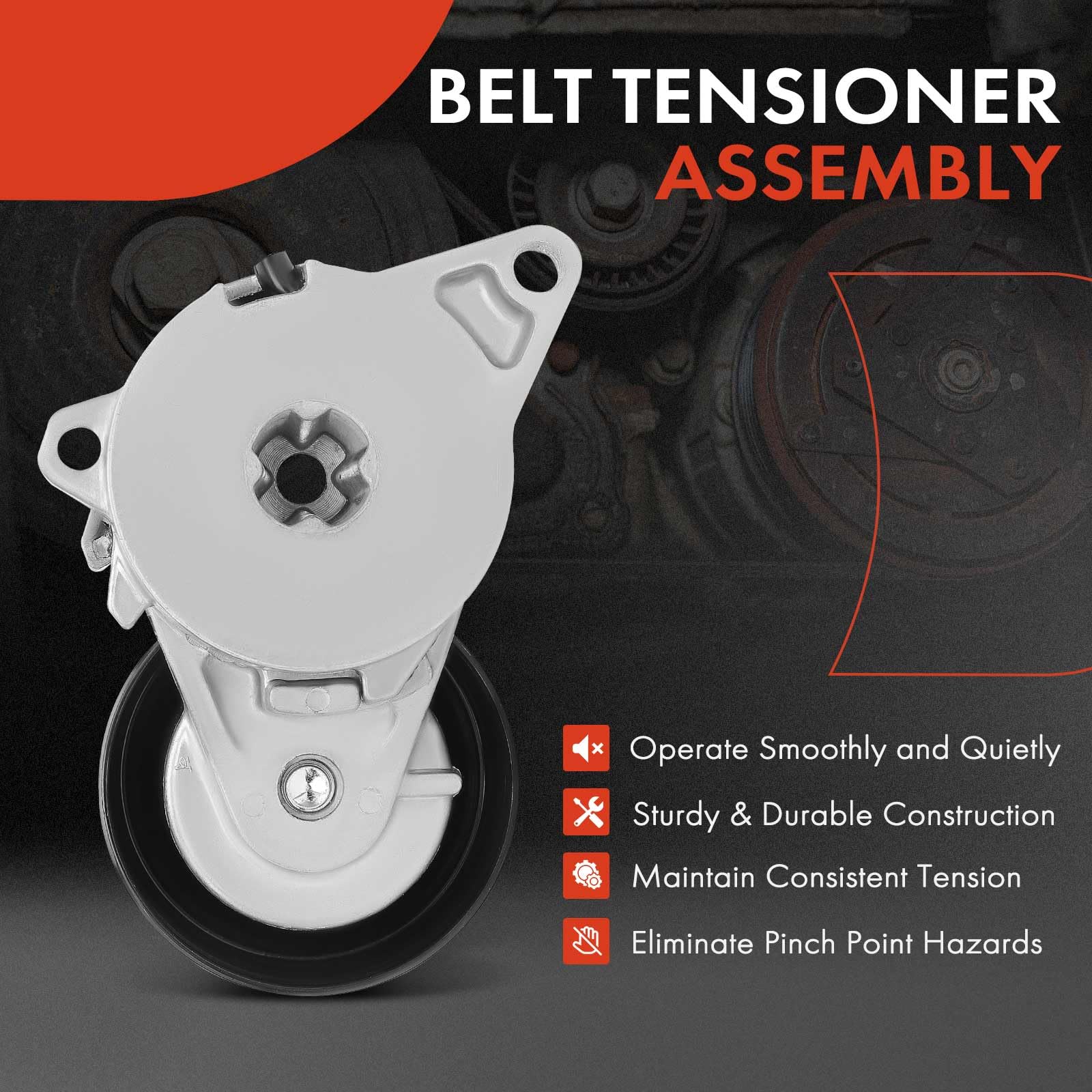 Premium Belt Tensioner Assembly For Acura 2009-2014 TL TSX RDX 3.5 3.7 V6 38341 - Foto 10