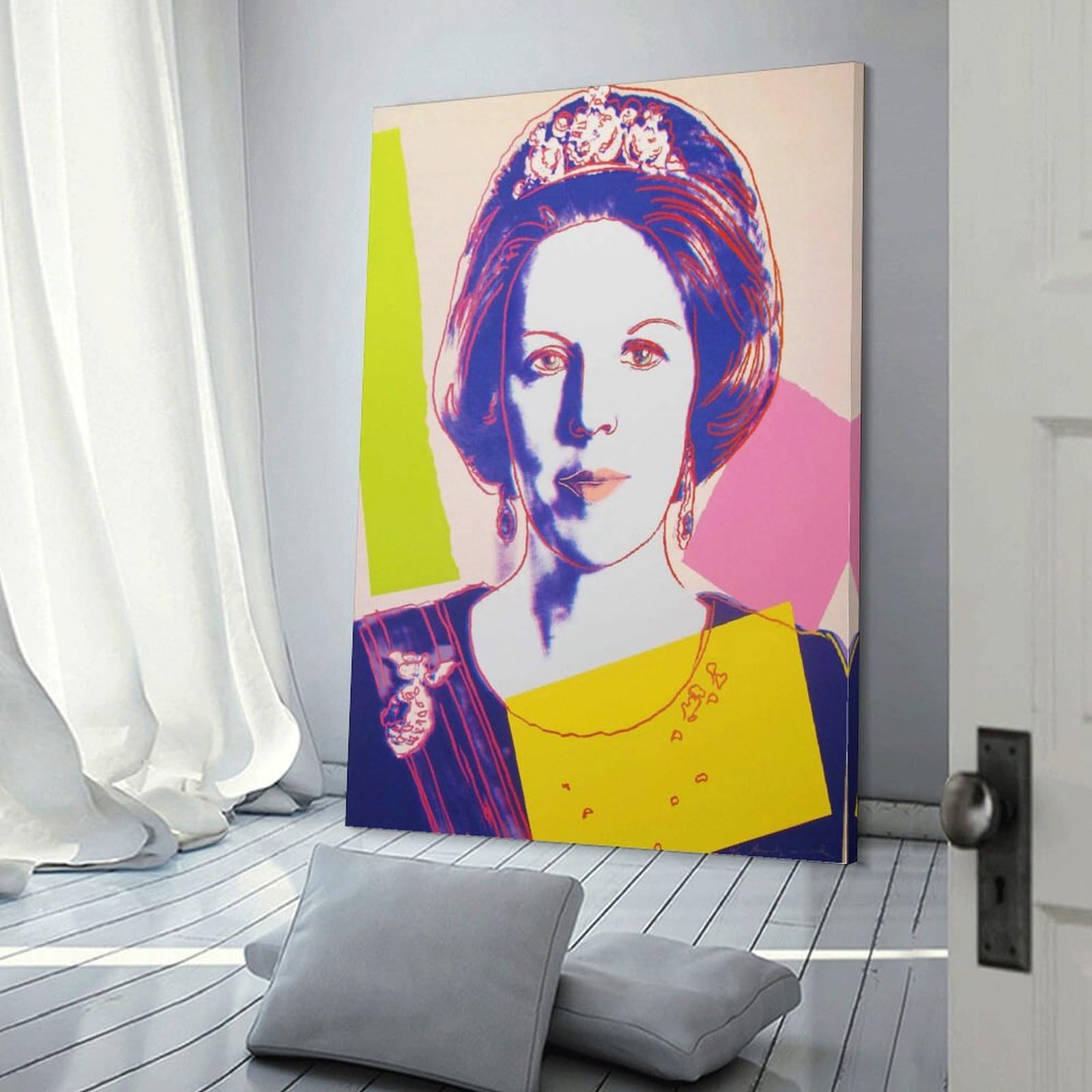 Amazon.co.jp: 画家 芸術家アンディ・ウォーホル ウシ版画2女王