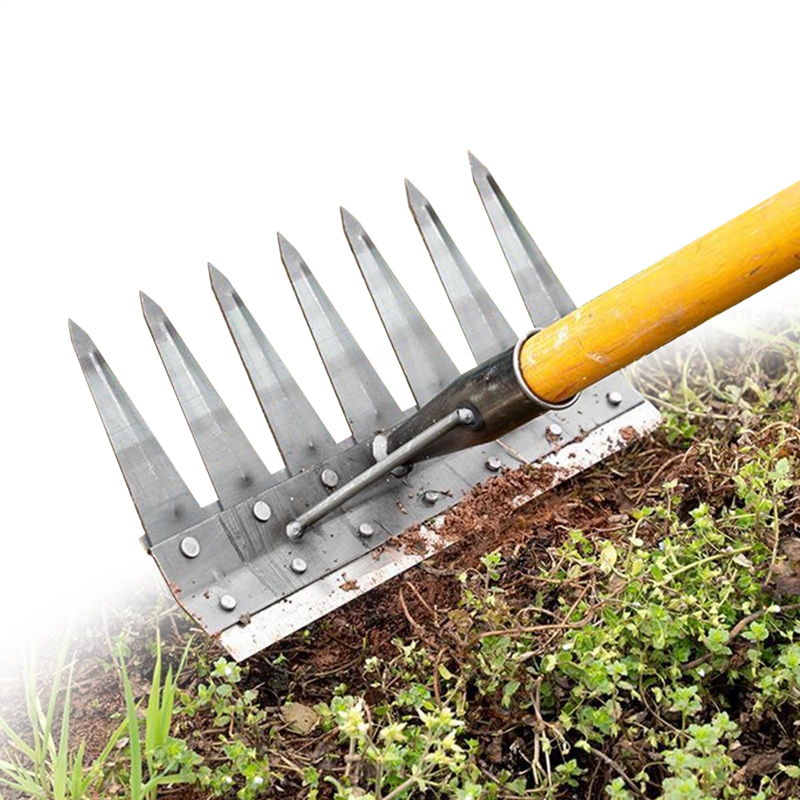Désherbeur à main pour enlever les pierres du jardin facilement