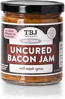 TBJ Gourmet Maple Bacon Jam - Bacon Top Ingredient - Premium Spread No Preservatives