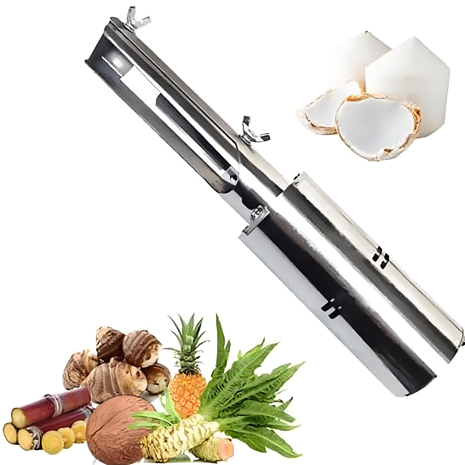 Electric Sugar Cane Peeler, Coconut Peeler Peeling Machine with Protective Cover, Adjustable Thickness, Speed: 8000 Rpm, for Coconuts, Pumpkins and Winter Melons