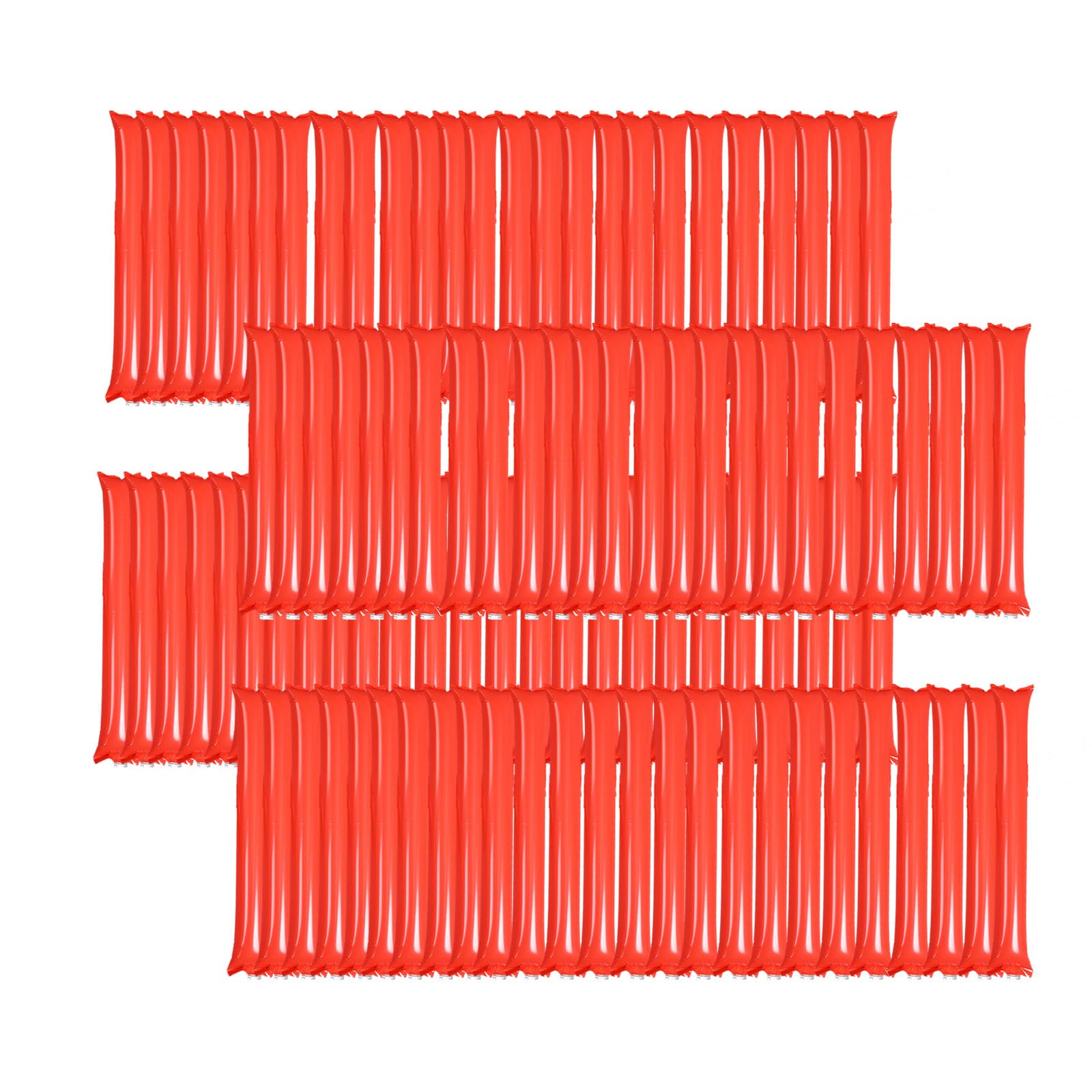 Amazon | 応援バルーン スティック 応援棒 赤 レッド スティック