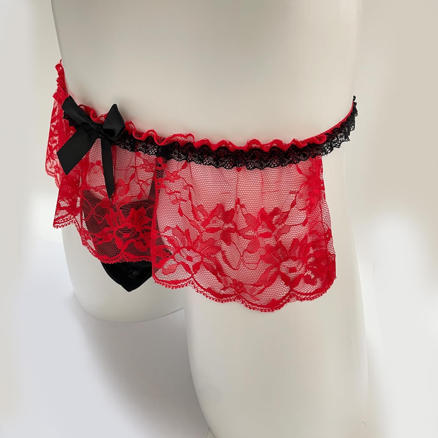 Men's Lace Panties Skirted Sissy Underwear For Men Sexy Lingerie Femboy - Image 6