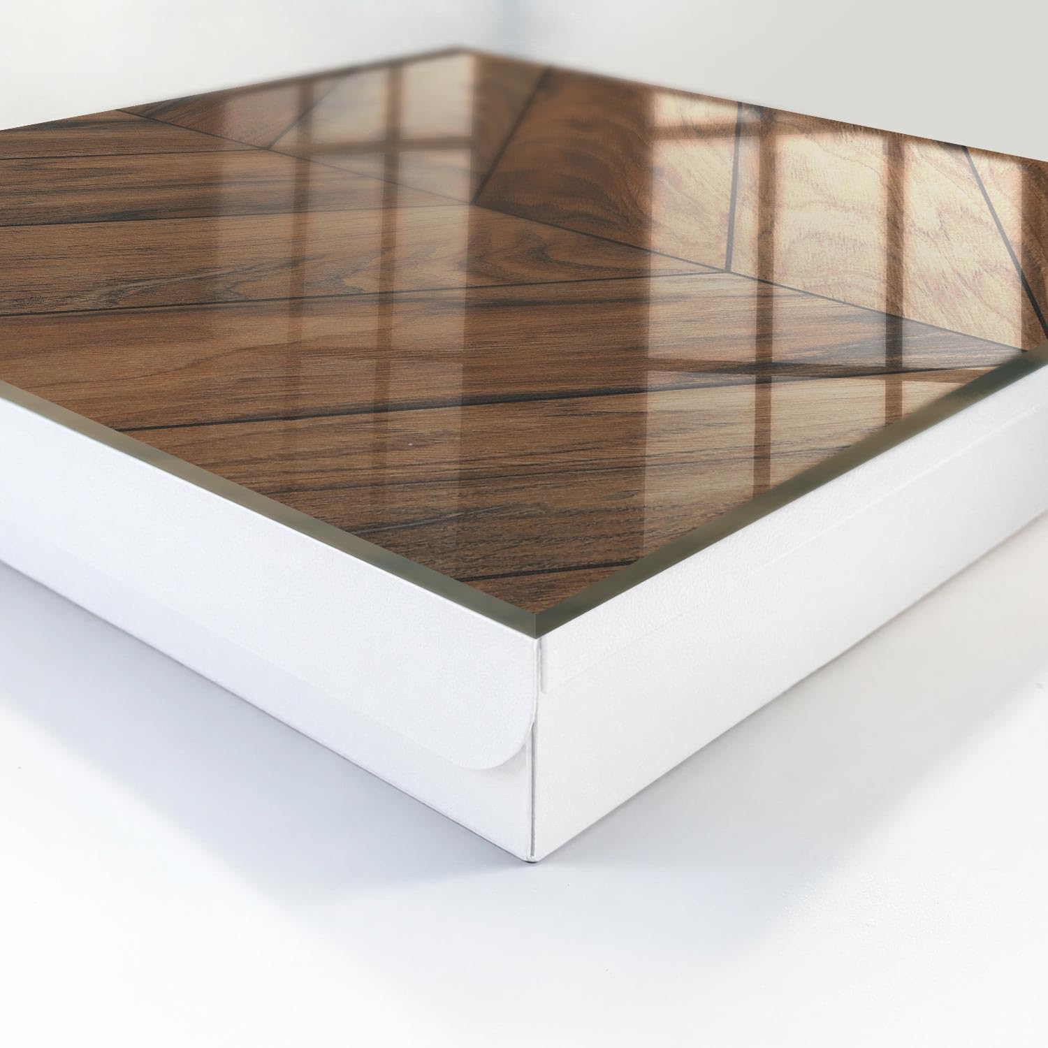 Cassetta portachiavi 30x30 cm Spina di pesce in legno Porta Sinistra Bianco | Appendiabiti | Bacheca | Vetrinetta | Nicchia | Casellario | Armadio | Gancio | Quadro | Mobiletto | Contenitore | Supporto