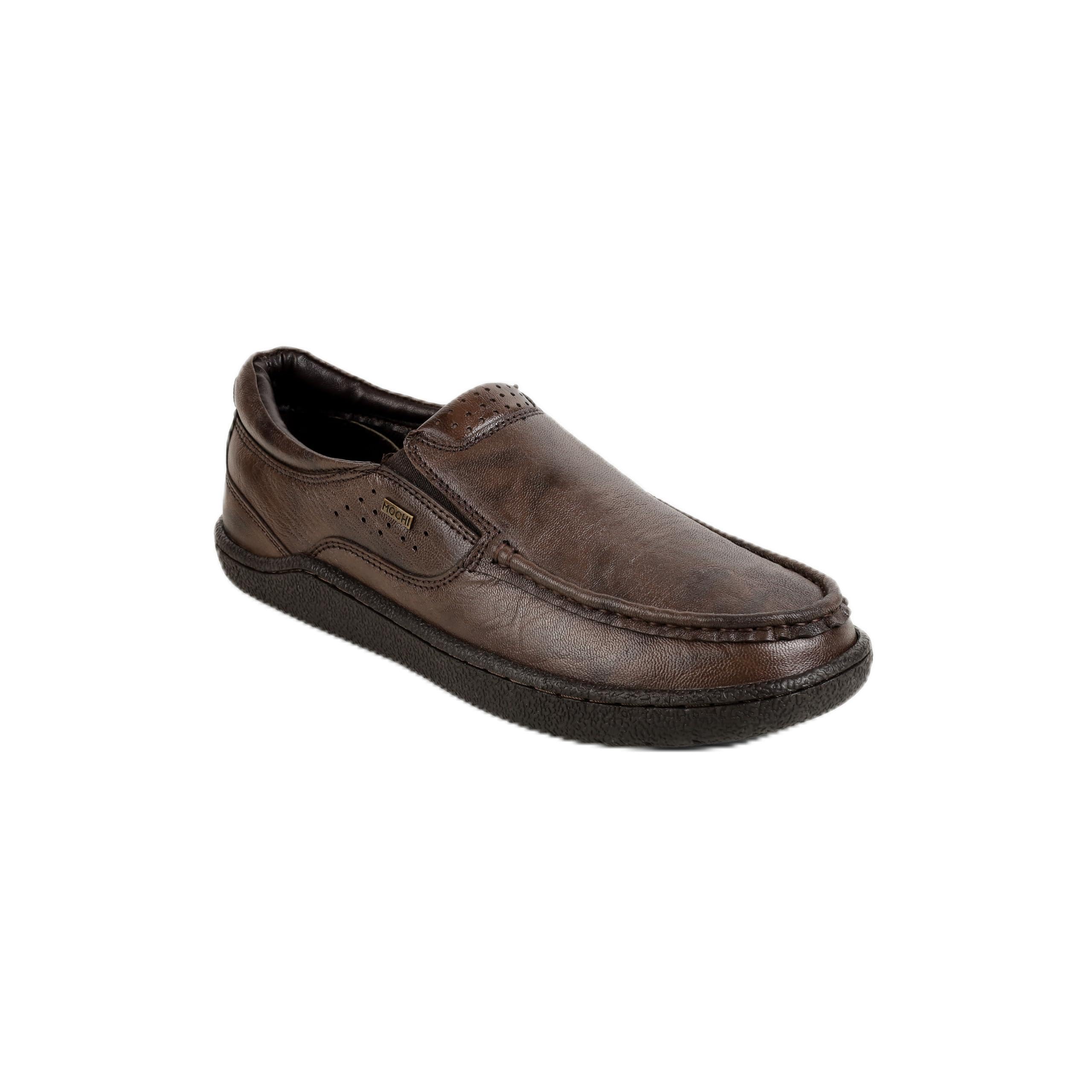 mochi Men's Brown Formal Slip On-picture-13