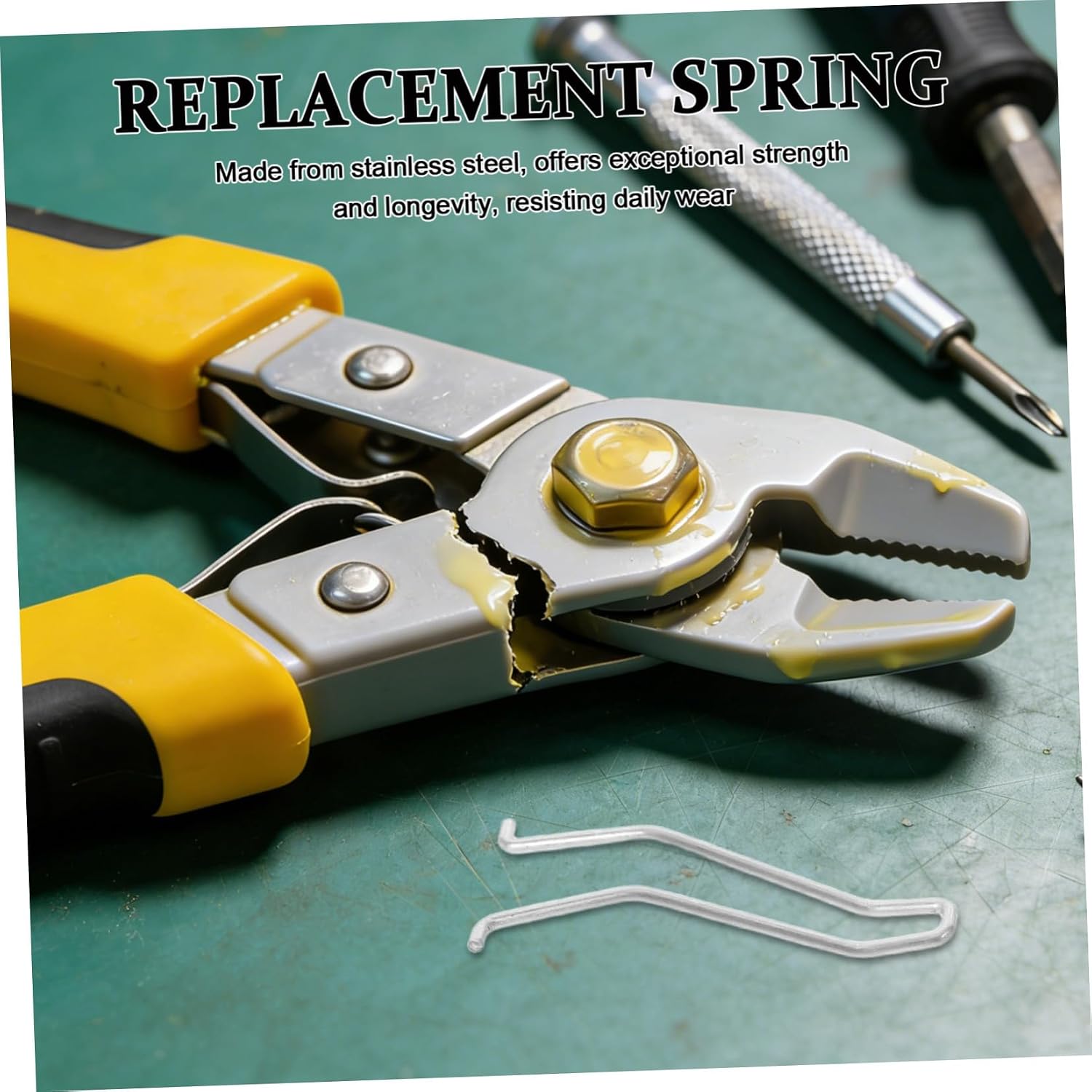 Generic Stainless Steel Footcare Plier Spring Replacement 4pcs Manicure Pedicure Tool Springs for Toenail Clippers Nail Cutter Accessories