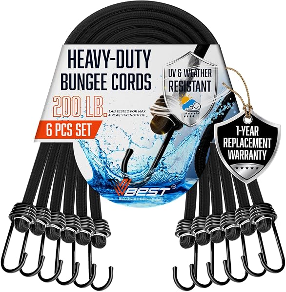 Heavy Duty Bungee Cords with Hooks