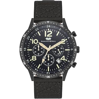 Rhodenwald & S hne Men's Watch Stainless Steel Black Quartz Movement 5 ATM