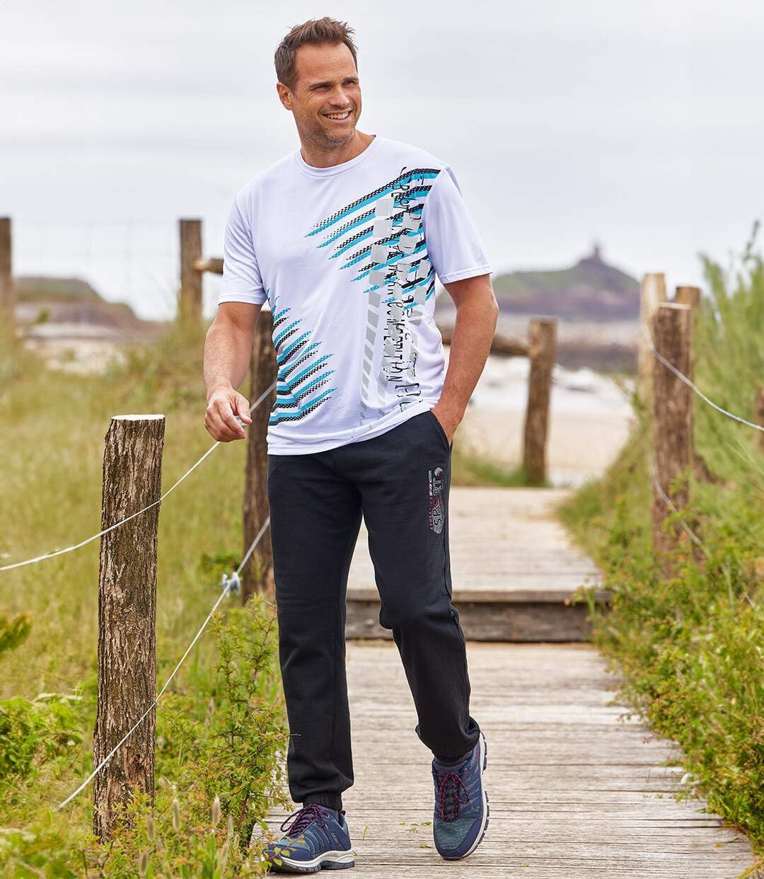 ATLAS FOR MEN - Lot de 3 Tee-Shirts Homme -T-Shirts à Manches Courtes - Disponible en Grandes Tailles du M au 5XL