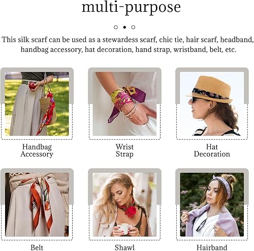 Miniatura 6 de Synthwave Sabertooth Women's hair scarves and fashionable headbands can be used as clothing accessories or handbag accessories.