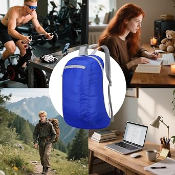 Lightweight Backpack - Lightweight Foldable Backpack | Waterproof Folding Backpacks | Padded Shoulder Straps Breathable Bag For Gy