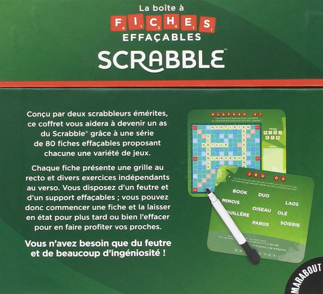 La boîte à fiches effaçables Scrabble®