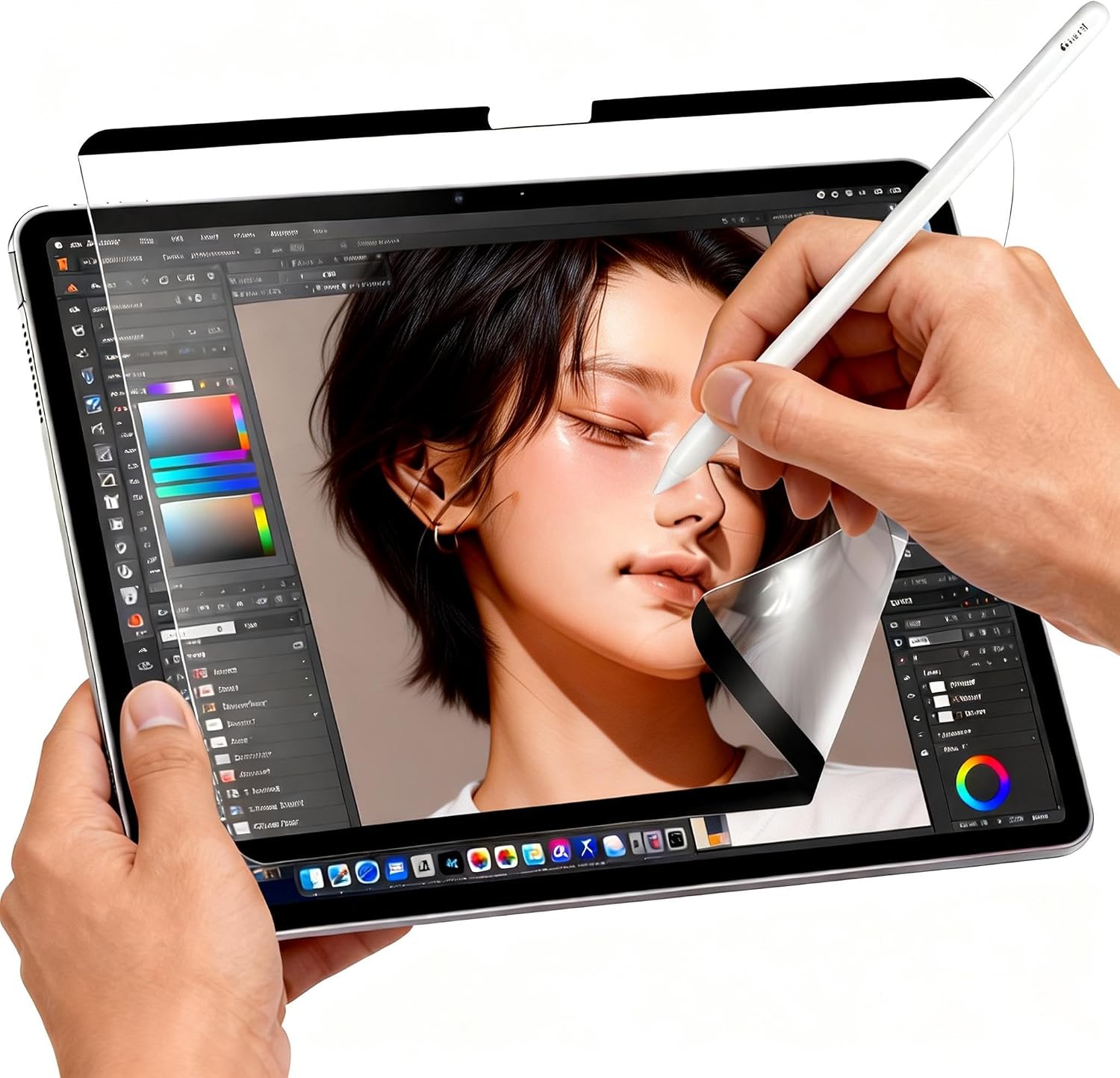 Magnetic Paper Screen Protector for for iPad mini 7 (A17 Pro, 2024) & mini 6 (2021) 8.3", Removable & Reusable Matte Film, Writing and Drawing Like Paper