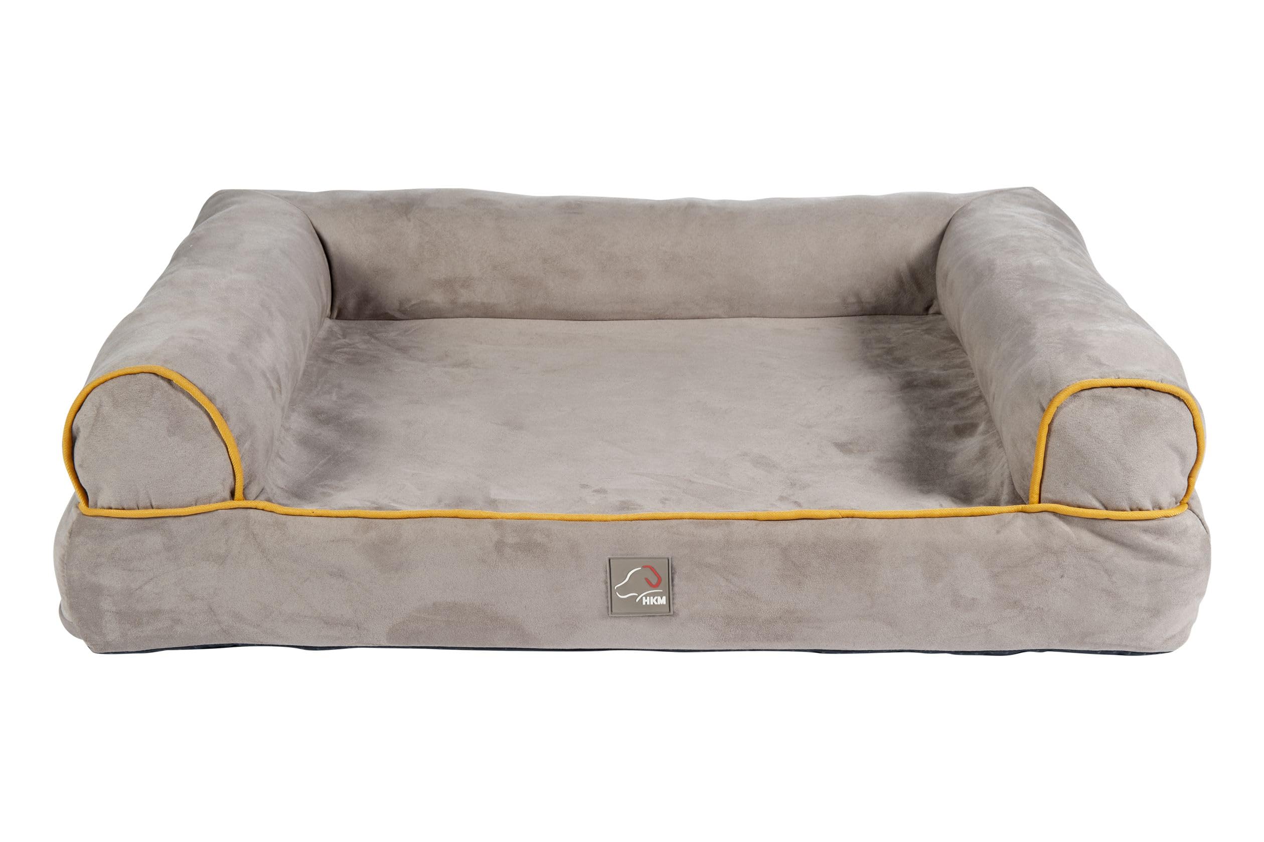 Canapé pour chien HKM ANAM Cara Taupe Or Jaune taille L