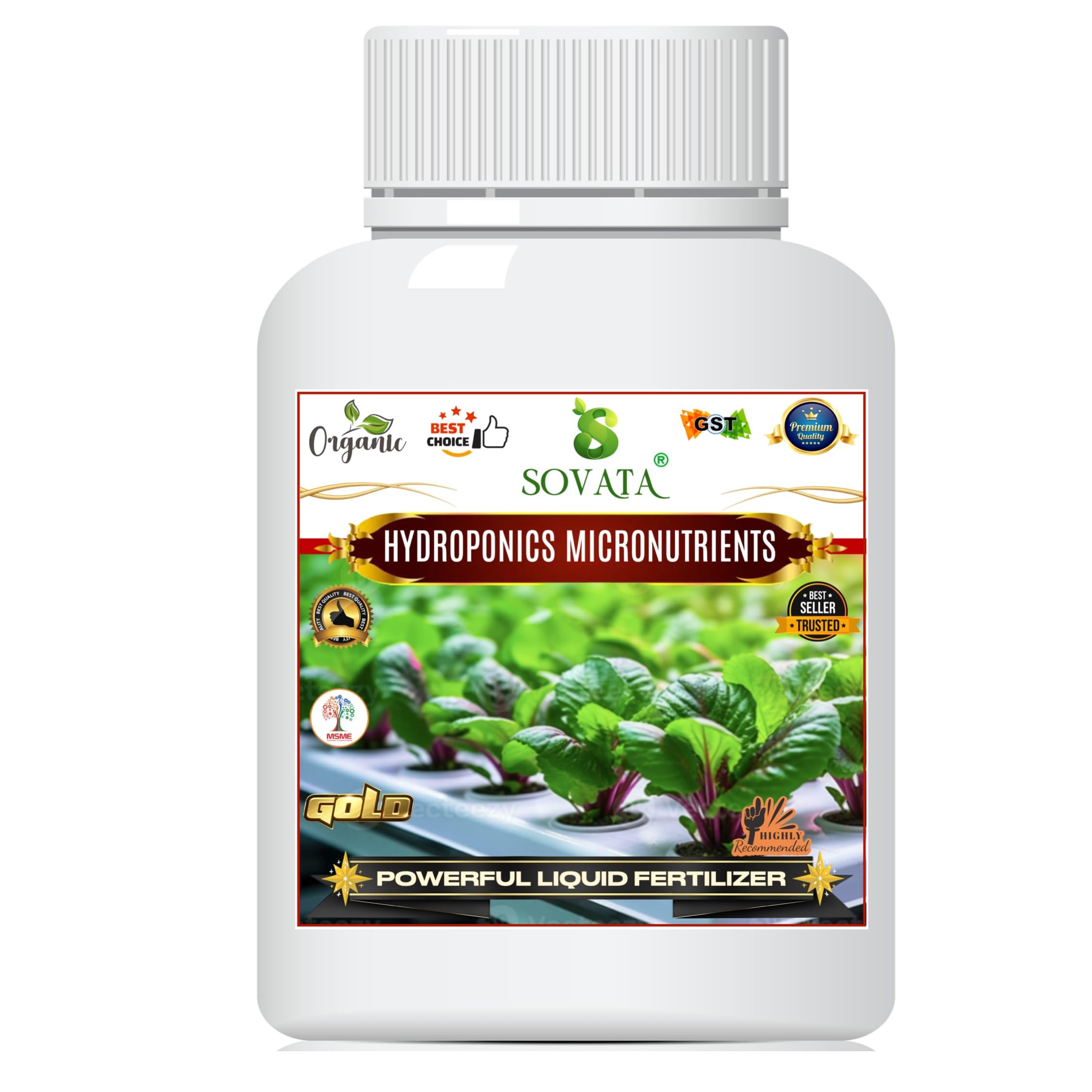 Hydroponic Micro-Nutrients, Essential Organic Powerful Liquid Fertilizer for Overall Healthy Growth of Hydroponic Plants. (100 ml)