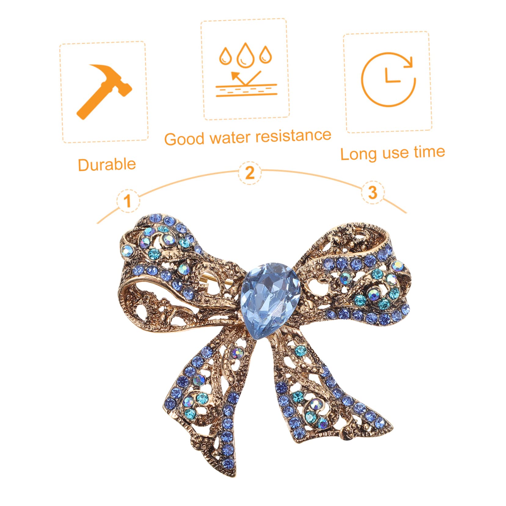 Jewelry Corsage Exquisite Neuheit Emaille Bowknot kreative Revers -Mode -Rückenbrosch -Pins Boutonniere Clips Kleidung Pin Blue Legierung Jewelry