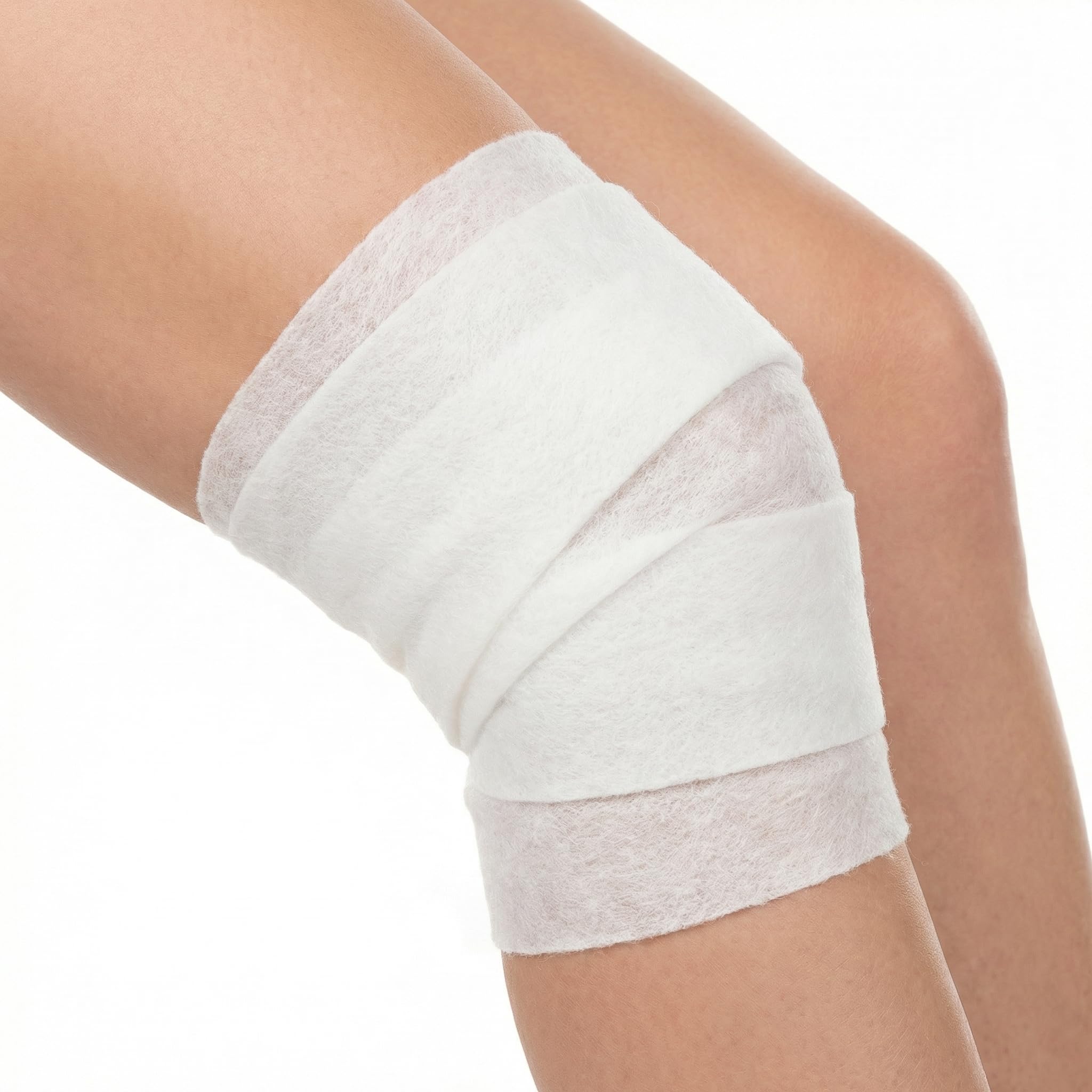 KMINA Benda di Imbottitura Sintetica (144 unità, 12 scatole da 12) 10 cm x 2,7 m, Imbottitura per Bendaggi Compressivi, Uso Clinico