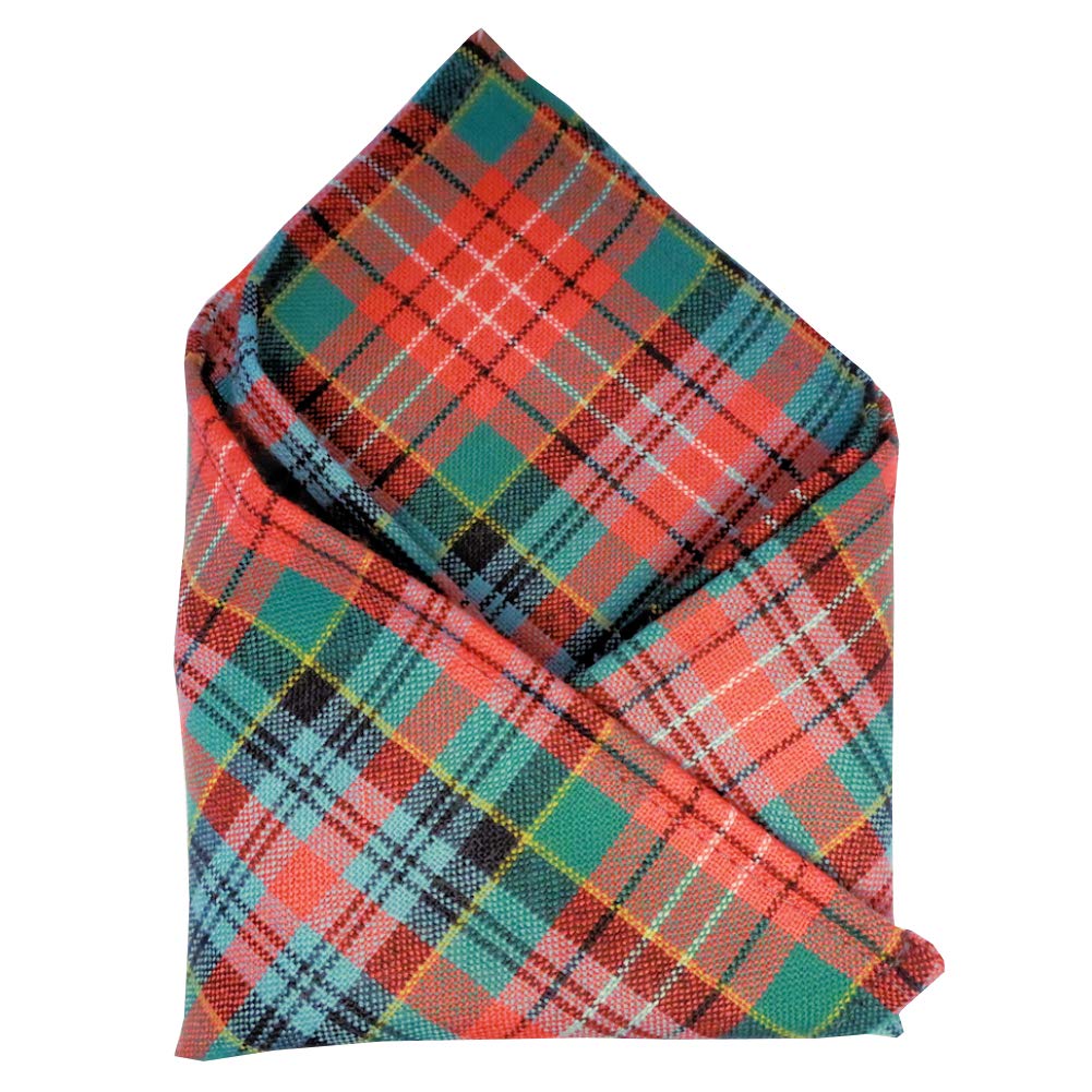 Ingles Buchan Caledonia Ancient Tartan Pocket Handkerchief Square