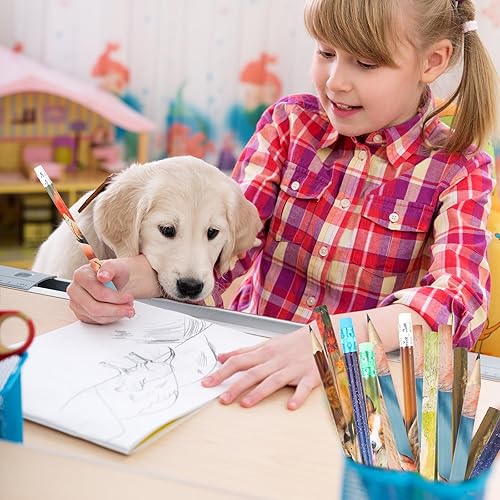 Miniatura 7 de 200 lápices de animales de cielo galaxia, regalos de alpaca, tigre, flamenco, lápices de animales naturales para profesores, aulas, recompensa,