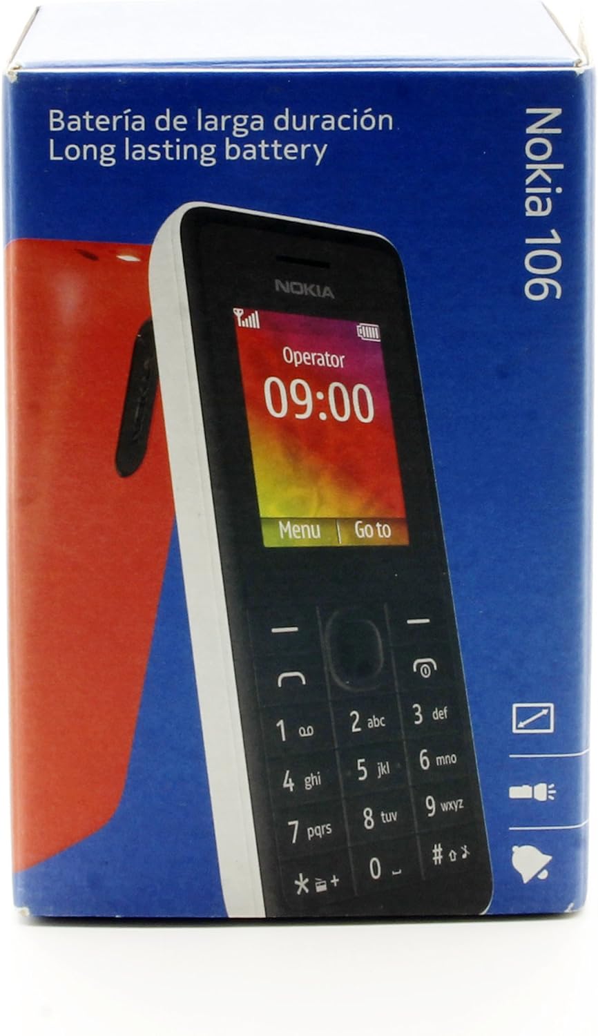 Nokia 106 Unlocked GSM Dual-Band Cell Phone w/SMS and FM Radio - Black