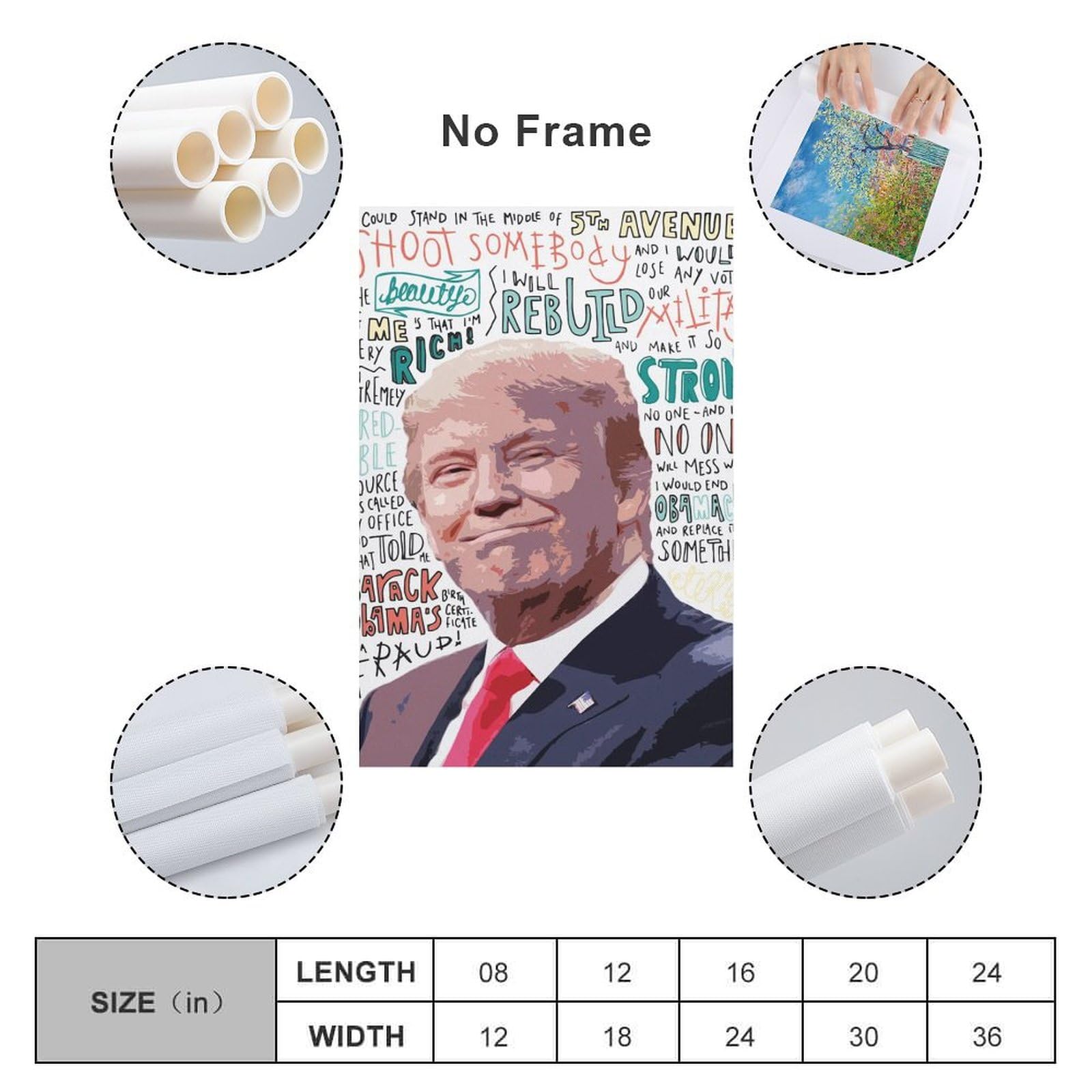 Amazon.co.jp: ポスター Donald Trump ドナルド・トランプ アートパネル キャンバス 壁アート モダン部屋飾り 版画 壁の絵  インテリア ホームアートワーク12x18inch(30x45cm) : ホーム＆キッチン