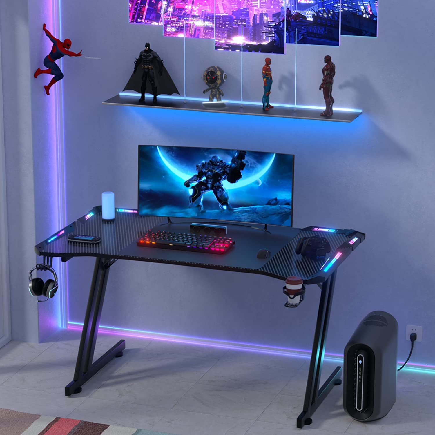 LED Gaming Desk 55 Inch Ergon...B0BF54N6G6