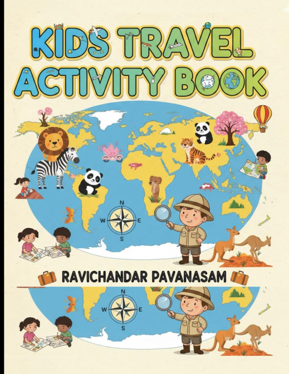Kids Travel Activity Book: Learning and creativity Fun for kids | Age 4-8
