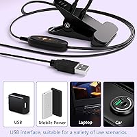 Vista 95 de AORAEM Lámpara LED UV para uñas: lámpara U V de cuello de cisne de doble cabeza para uñas de gel, luz LED de curación flash con 6 lupas para el Negro