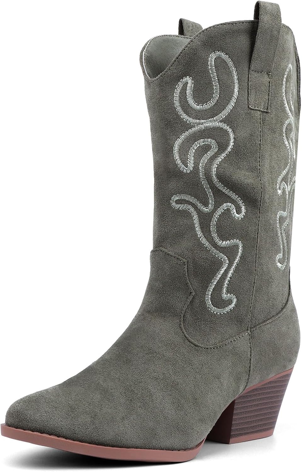 Bandkos Cowboy Boots for Women Cowgirl Mid Calf Western Embroidered... - Picture 43 of 70