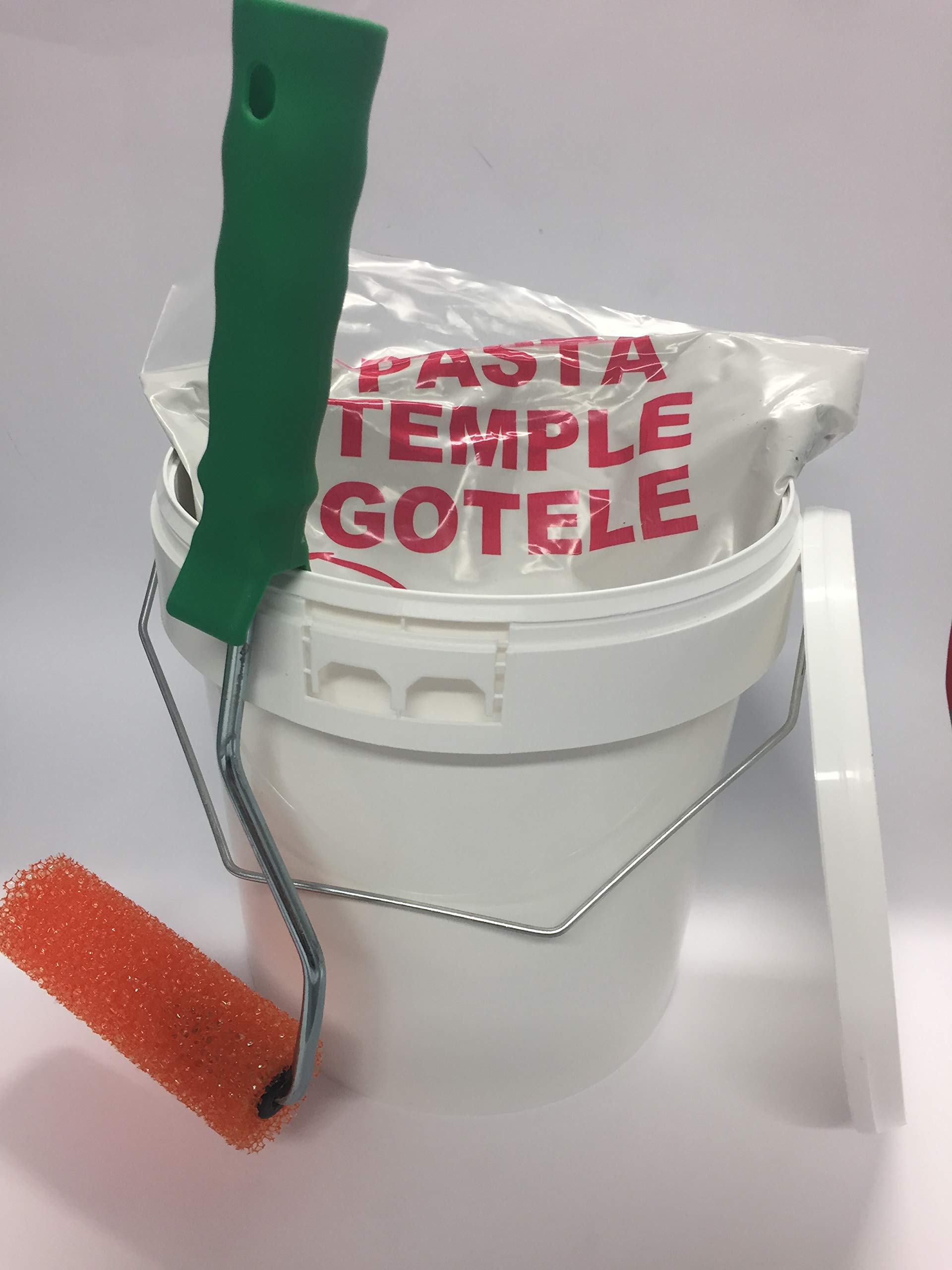KIT GOTELÉ; 5 Kilos pasta de gotele + Bote 4 litros para mezclar + Rodillo especial efecto relieve