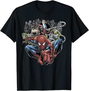 スパイダーマン　総柄　tシャツ アニメ　marvel batman 古着 MARVEL SPIDERMAN スパイダーマン アニメ キャラクター