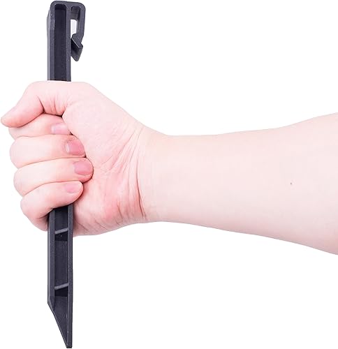 Miniatura 2 de 20 picos de anclaje de paisaje, 20 estacas de plástico en espiral de 10 pulgadas, picos de anclaje de nailon para jardín, césped, bordes, barrera de