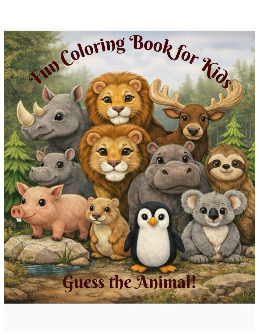 Guess the Animal! Fun Coloring Book for Kids