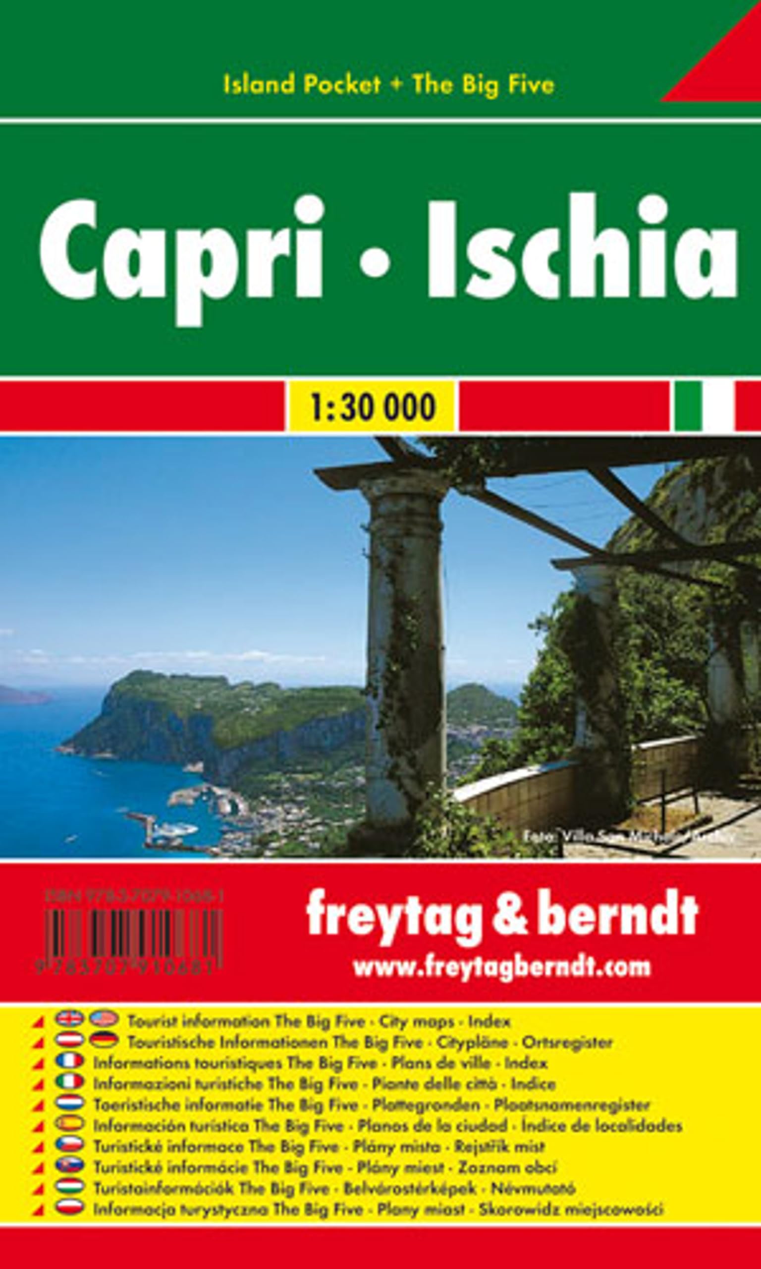 Capri-Ischia, Island Pocket + The Bi: Toeristische wegenkaart 1:30 000