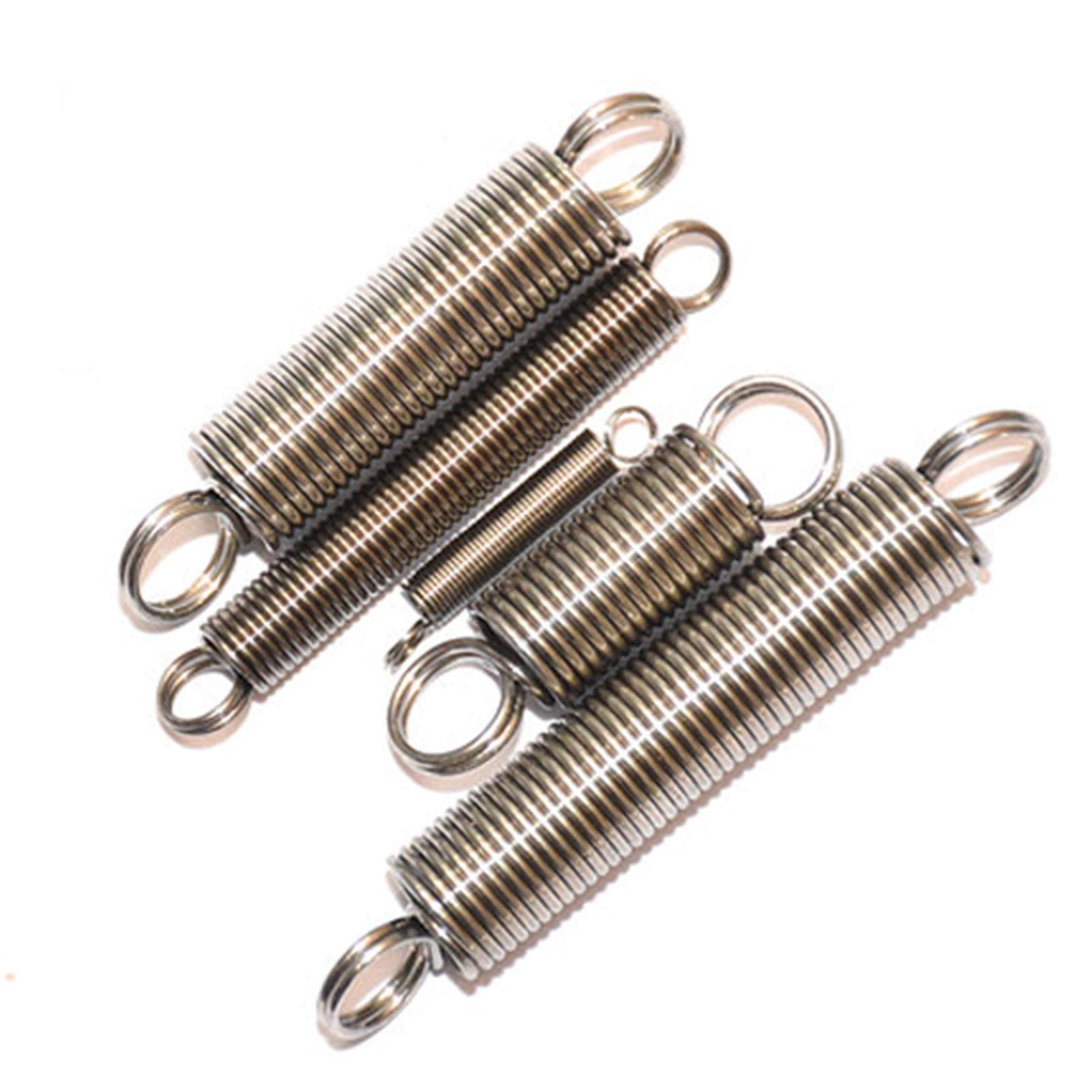 Extended Compressed Spring, Extension Tension Spring, 5Pcs, 0.5mm Wire Diameter 3mm Outside Diameter, Stainless Steel 15mm-60m Length,Machinery Parts (NO.1519)(30mm)